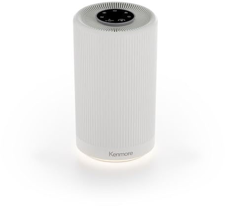 Kenmore PM1005 Air Purifier with H13 True HEPA Filter, Covers Up to 850 Sq.Foot, 25db SilentClean 3-Stage HEPA Filtration System for Office & Bedroom