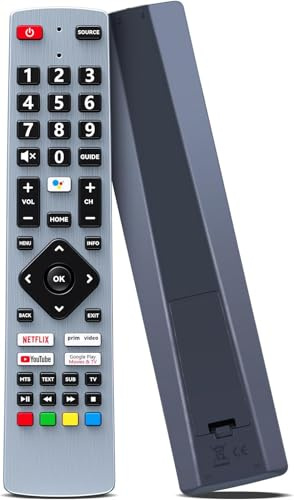 GOUYESHO Nuovo telecomando di ricambio SHWRMC0133 per Sharp Aquos Ultra HD Smart TV compatibile con 24BI6EA 32BI5EA 40BI5EA 40BL2EA 40BN6EA 43BL5EA 43BN5EA 55BL5EA 65BL3EA (senza funzione vocale)