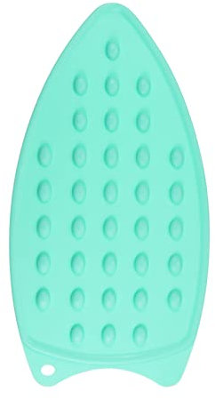 HARFINGTON Silicone Iron Rest Pad, Multipurpose Iron Hot Resistant Mat Iron Rest Plate for Ironing Board Hot Heat Resistant Steam Compact Mat, Turquoise