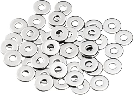 Unterlegscheiben M6 Große, 100 Stück M6 x 18mm Beilagscheiben Edelstahl | MeHurr A2 V2A 304 Karosseriescheiben DIN9021 / ISO7093, Unterlegscheibe, Metallscheiben für Schrauben & Muttern