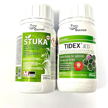Herbicida total Duo 500ml. Quizalofop+fluroxipir, control de hierbas de hoja y estrecha. Para 50 litros.
