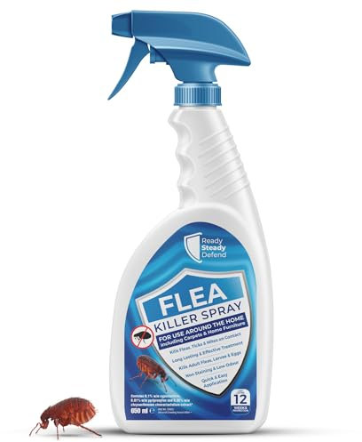 Flea Spray for The Home | 650ml | Flea Treatment For Households & Carpets | Eradicates Flea Infestations Completely | Kills Fleas, Larvae & Eggs on Contact