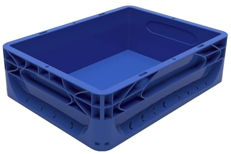 Solent Plastics 10 Litre Euronorm Clear Plastic Stacking Container