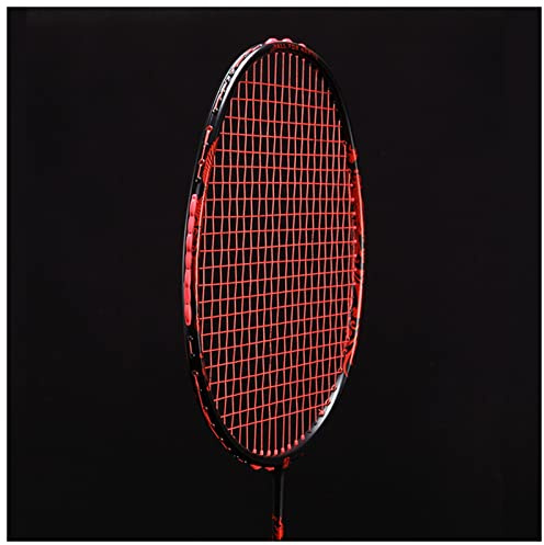 DUnLap Badminton Schläger 62g Superleichter Kohlefaser Badmintonschläger High Pounds bis 3 5lbs. Professionelle beleidigende einzelne Phoenix-Schläger Badminton Schläger Set (Size : Phoenix-RED)