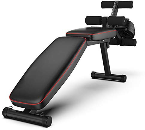 Xiaoxu Zusammenklappbare Hantelbank mit Beinstrecker und Beinbeuger, Heim-Fitnessstudio, verstellbare Utility-Workout-Bank, 200 kg Kapazität, Neigungs-/Abnahme-Fitness, Ganzkörper-Krafttraining