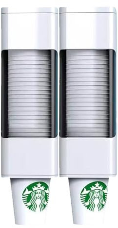 Dispenser per acqua Portabicchieri Dispenser per bicchieri salvaspazio a parete antipolvere Impermeabile Portabicchieri usa e getta per bicchieri di plastica di carta,per ufficio,scuola,ristorante