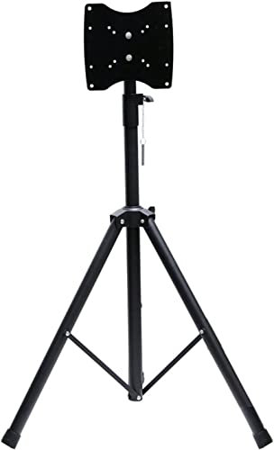 Soporte de TV de altura ajustable para televisores de 14 y 32 pulgadas, soporte giratorio de suelo con base de trípode plegable, máximo 200 x 200 mm