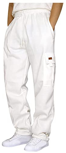 uxxnjfg Pantaloni da Lavoro Uomo Cargo Eleganti Sci Pantaloni con Tasche Multiple Trekking Softshell con vestibilità Leggeri Casual Abbigliamento
