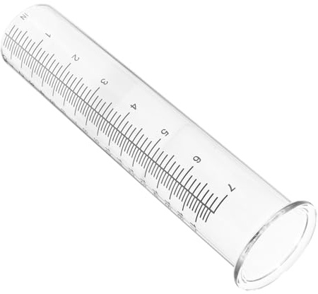 CLISPEED Regenmesser Ersatzglas 21cm Aus Borosilikatglas Mit Skala Für Garten Rasen Und Landwirtschaft Im Freien