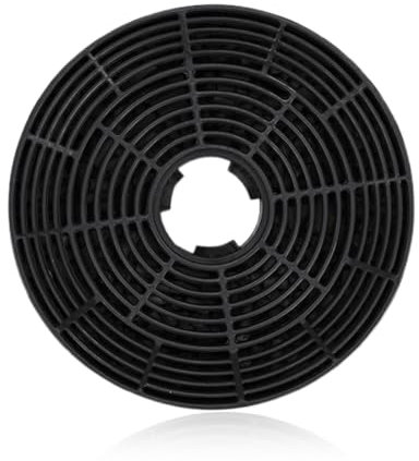 Filtre à Charbon Actif, Extracteur de Cuisine Recyclage Air de Remplacement Recirculation Filtrant, Filtre à charbon actif pour hotte aspirante, diamètre 137 x hauteur 24, poids net 140 ± 10g