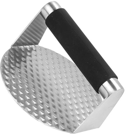 ULTECHNOVO Presse à Hamburger Ronde Acier Inoxydable Outil pour Écraser Hamburgers Portable