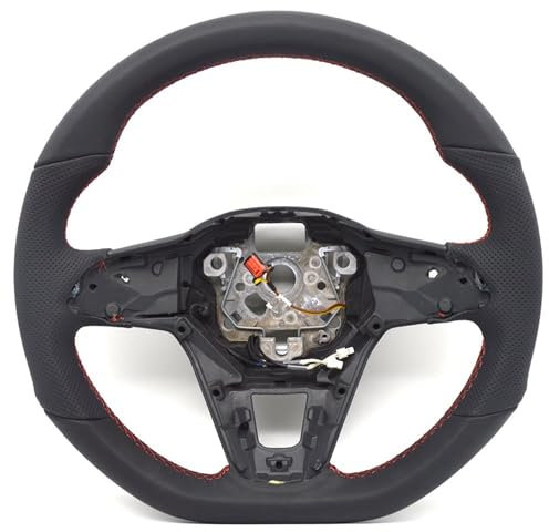 VBNYBA Lenkrad Auto Kompatibel Mit VW Für Golf MK 6 7 Für GTI 8 R, Carbonfaser-Lenkrad, Enthält Acc-Tastenpaddel Und Heizung, Autozubehör(Style 3 Heat)