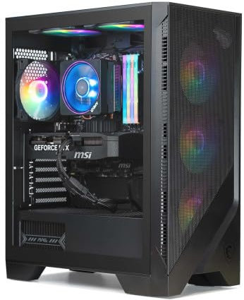 PowerLab | PC Gamer Powered by MSI - Processeur Core i5-14400F • RTX 5060 Ti 16 Go • RAM 32 GO RGB • SSD 1 to • WiFi • W11