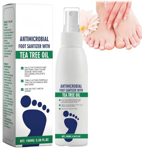 100ml Antifungal Foot Spray,Fungal Nail Treatment for Smelly Feet,Athletes Foot Treatment,Nail Fungus Treatment for Toenail,Reduce Feet Odor for Men and Women