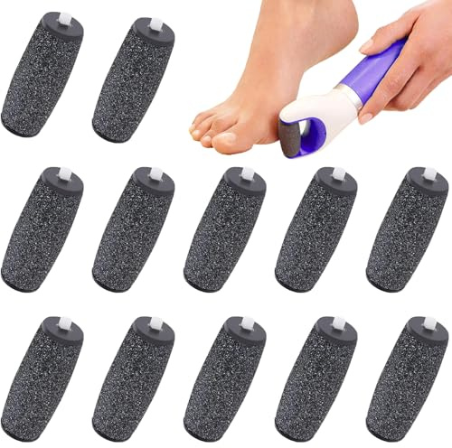 12 Pcs Hornhautentferner Ersatzrollen,Ersatzrollen,Für Hornhautentferner, Extra Grobe Nachfüllungen Für Elektrische Fußfeile, Kompatibel