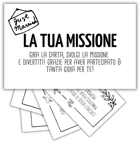Fotospiel Just Married (Italiano) by snaPmee - Gioco del matrimonio con 108 compiti per ospiti e sposi - 10 categorie con attività fotografiche e altro ancora