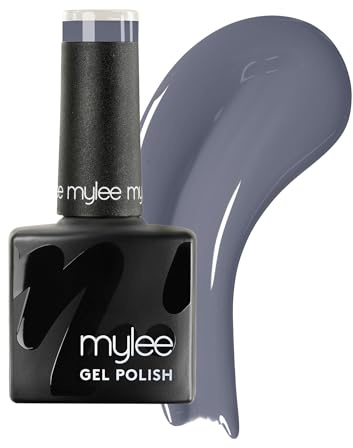 Mylee Gel Nail Polish 8ml [Rainy Day] - UV/LED Soak-Off Nail Art Manicure Pedicure for Professional, Salon & Home Use [Autumn/Winter Range] - Long Lasting & Easy to Apply