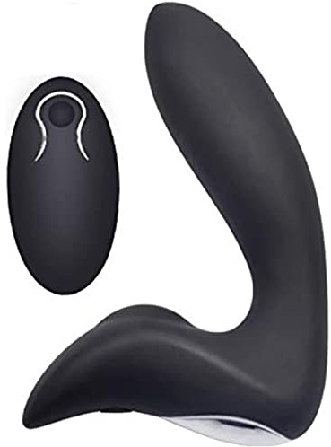 Silicona Anales Plug Vibrador Anal Consolador Juguetes Sexuales,Masajeador de Prostata Vibrante Masculino Control Remoto, Estimulador Punto Clitoris par