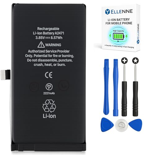 ELLENNE - Batterie pour Apple iPhone 12 MINI de 2227 mAh avec kit tournevis inclus