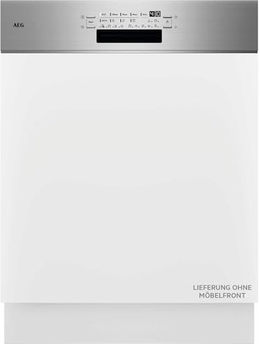 AEG 8000 WiFi Geschirrspüler teilintegriert 60 cm, ZoneClean, GT8200A2SCM | Vielseitige Körbe u. sichere Glasreinigung, smarte Spülmaschine, 38dB mit ExtraSilent, 8,4L Wasserverbrauch, Innenbeleuchtung