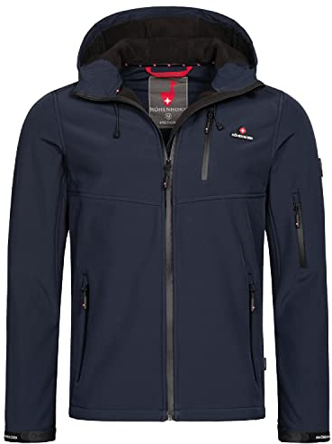 Höhenhorn Altus Giacca softshell da uomo, per esterni, funzionale, per il tempo libero, impermeabile, traspirante, calda, con fodera interna in micropile, S