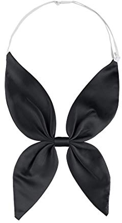 Allegra K Damen Verstellbare Vorgebundene Bowknot Einfarbig Fliegen Krawatten Schwarz 15 x 29 cm