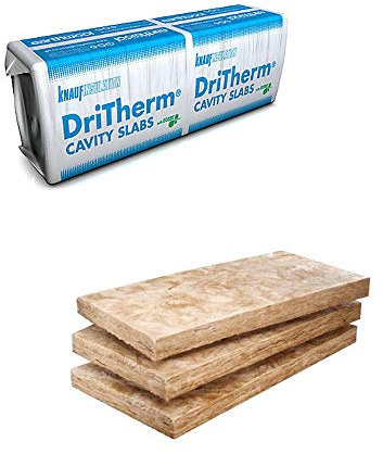 Knauf Earthwool DriTherm Cavity Insulation Slab 37 – 50mm x 455mm x 1200mm (6.55 SQ/M per Pack)
