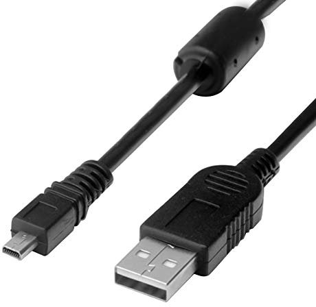 Replacement USB Camera Transfer Data Sync Charger Charging Cable Cord for Panasonic Lumix Camera DMC-G7 DMC-S5 DMC-ZS25 DMC-TZ35 ZS40 TS30 SZ3 TZ8 TZ11 TZ15 TZ24 F2 FH25 GF3 GF5 GX1 FH4 & More (Black)