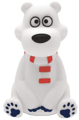 LEXIBOOK - Polar Bear Color Nightlight for children's room, colour change, smooth light, Battery included, NLJ01PB