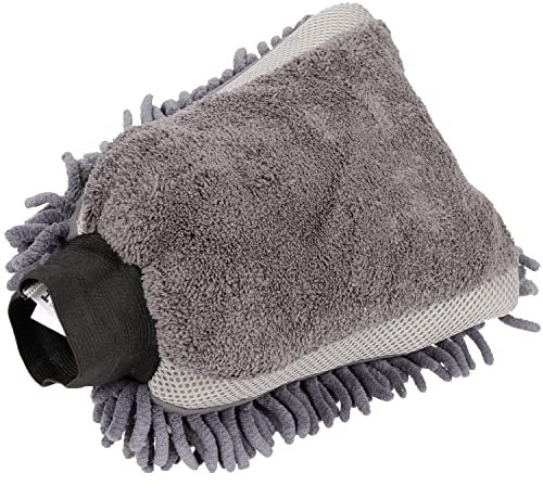 Gant de lavage de voiture en microfibre - Entretien doux de la voiture et de la moto - Gant de lavage doux pour la peinture, le verre, les miroirs, les garnitures et les jantes - Accessoires de