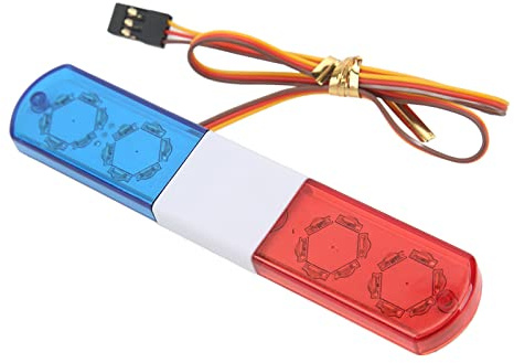 RC Car Alarming Light,RC Model LED Police Night Light Bar Flash Lamp LED Alarming Light for 1/8 1/10 RC Cars
