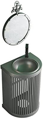 ZARBAILRE Set Arredo Bagno, Lavabo e Mobile Retro, Mobile Lavabo Industriale (B1)