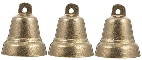 Garneck 3stücke Bell Tempelglocke Aus Handgefertigte Vintage Deko-Glocke Für Meditation Und Heimdekoration Klare Klangqualität Leicht Und Tragbar