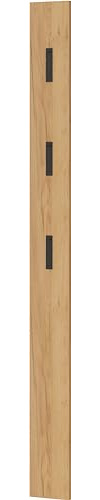 Germania Coat rack panel 3728-243, in Navarra-oak repro, with three fold-out metal coat hooks, 15 x 170 x 3 cm (WxHxD)