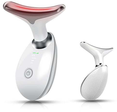 Face and Neck Massager Light Therapy, Face Massager Tool for Women, 7 Color Face Neck Massager, Face Sculpting Tool, Facial Massager Face Lift Device, True Beauty Glow Facial Massager