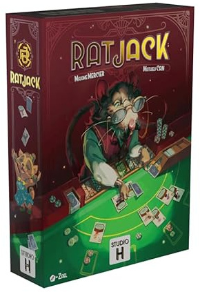 STUDIO H - RATJACK - ¡La Esencia del Blackjack con los Twists Modernos! - A Partir de 10 años - De 2 a 4 Jugadores!