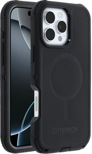 OtterBox Defender Series MagSafe Case for iPhone 16 Pro Max, Shockproof, Drop Proof, Ultra-Rugged, Protective Case, 7x Tested to Military Standard, Black