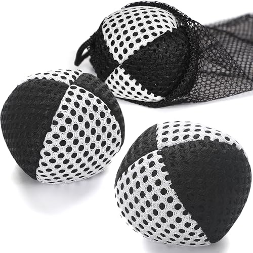 oazoxcx Jongleringsbollar för nybörjare och proffs set med 3, jonglerande bönpåsar, hållbar jongleringsboll kit (svart - vit, 129 ml)