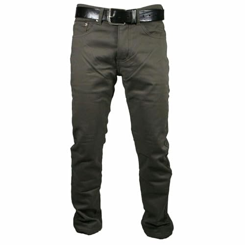 Mastino Pantalone 5 Tasche Felpato Imbottito Pile Termico Caldo Morbido Foderato Inverno Elasticizzato Regular Fit Set 1 o 2 Pezzi Uomo Fango 50