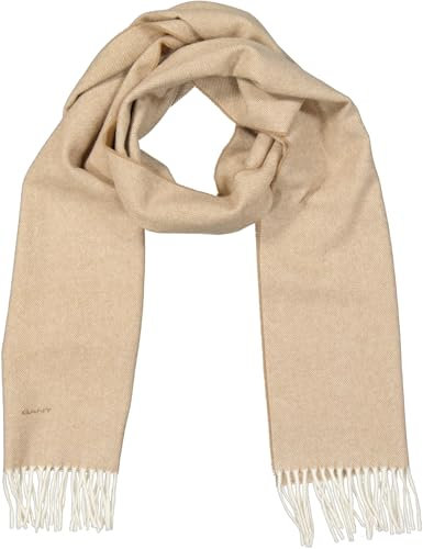 GANT Damen Schal D1. HERRINGBONE WOOL SCARF khaki Gr. One Size