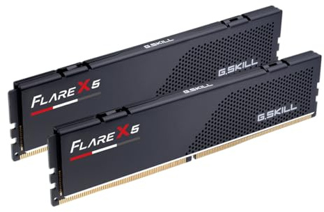 G.Skill Flare X5 Series (AMD Expo) DDR5 RAM 6000MT/s Memoria para computadora de escritorio U-DIMM (DDR5-6000 CL30-36-36-96 1,35 V, negro mate, 96 GB (2 x 48 GB))