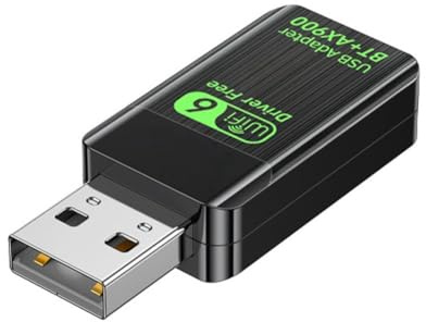 Vocdikficy Adaptateur USB WiFi 6 Bluetooth 5.4, Carte Réseau sans WiFi 6 Bluetooth 5.4, Adaptateur USB WiFi 6 Dongle WiFi