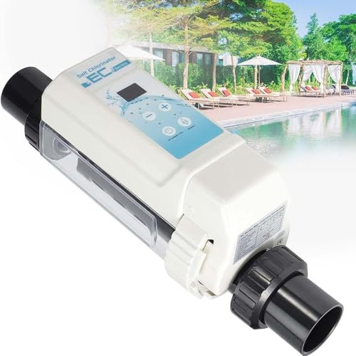 Salzchlorinator, 8/12/16/20 g/h Chlorgenerator mit Wasserstandserkennung, Pool-SPA-Wasseraufbereitungswerkzeug, Salzchlormaschine,8g/h