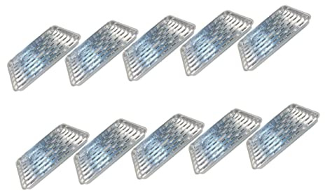 Bandeja de Aluminio Desechable 10 Piezas Plata para Horno