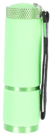 NOLITOY UV Nagel Lampe Grün Handliche Identifikationslampe aus Aluminiumlegierung Langlebig und Sicher als Geldprüfer Nageltrockner und Nageldesign werkzeug für Heim Salongebrauch