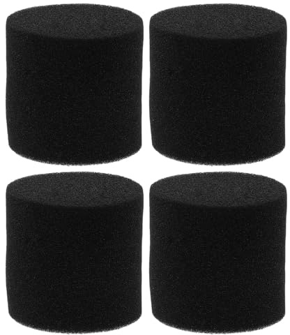 DIYEAH 4 pezzi Tappo in spugna per tubo porta altoparlante - Tappo per tubo bass reflex ad alta densità per cabinet subwoofer - Spugna di ricambio per presa d'aria - Diametro 53 mm, Altezza 50 mm