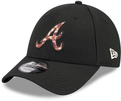 New Era MLB 9FORTY Cappellino Faux Pony Infill Atlanta Braves Black