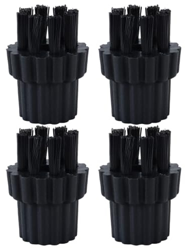 Gurtt 4 testine per pulitore a vapore M8, testine per spazzole, strumento di ricambio versatile per la pulizia di casa, cucina e bagno