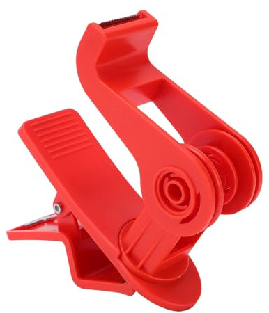 Pssopp Craft Tape Dispenser Table Clamp, 360 Rotational Feature Non Slip Grip Tape Dispensers ABS Material for Gift Wrapping Holiday Projects (Red)