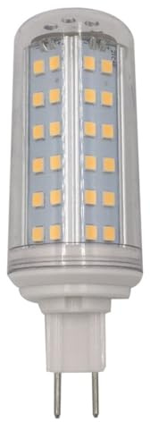 KJXP, Paket om 5, LED Majslampa AC85-265V G8.5 10W Transparent lock | 84led-2835smd(Cold white)